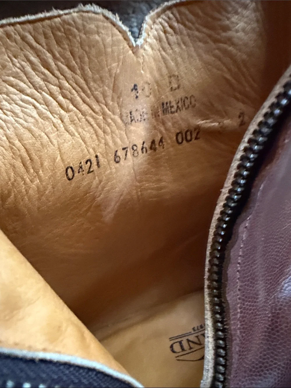 Men's Brown Walt Leather Boots 10 B